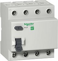 Выключатель дифференциального тока УЗО Schneider Electric Easy9 4п 40А 30мА 4,5кА тип AC  картинка